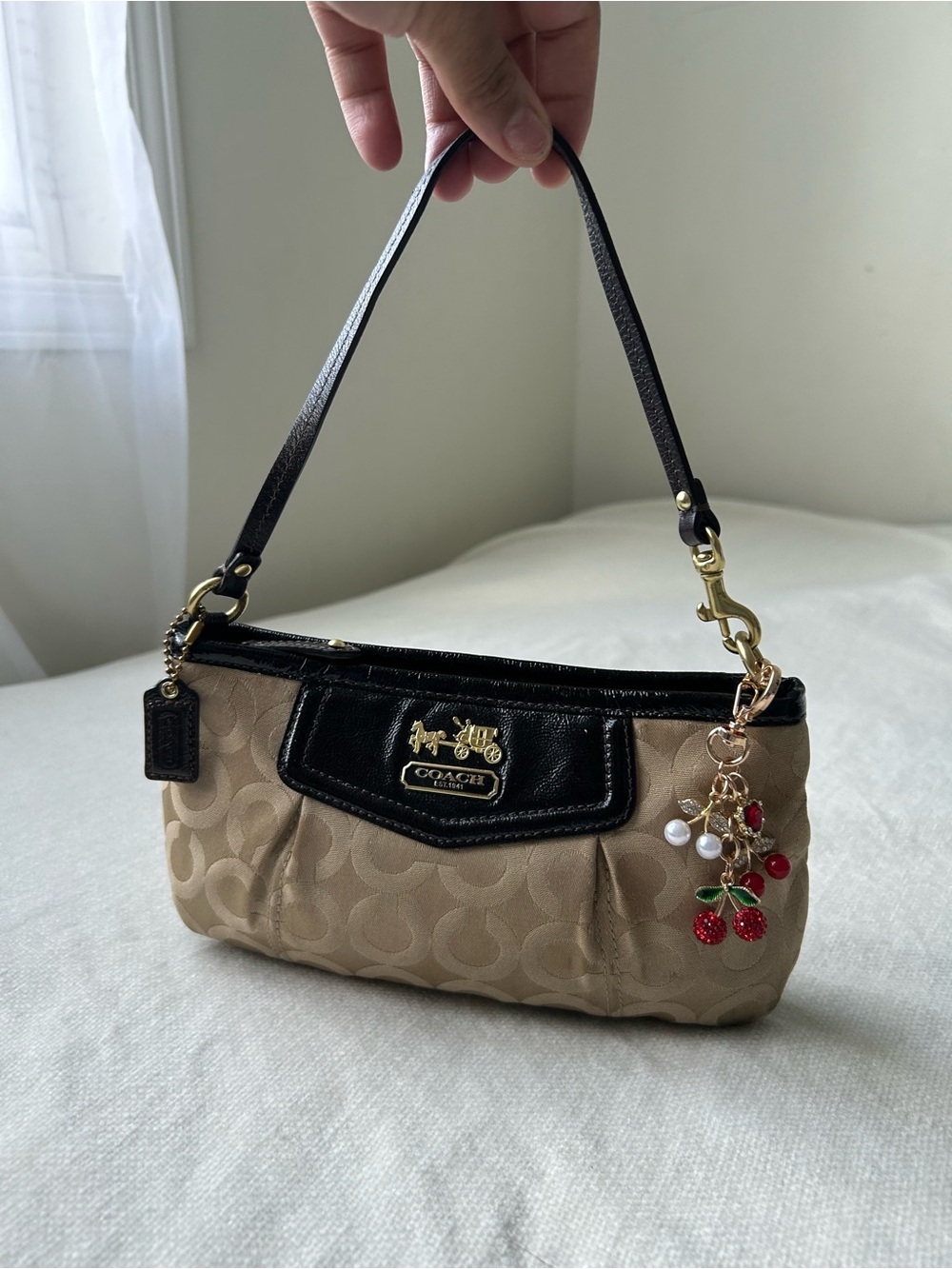 Beige Coach Mini🍒